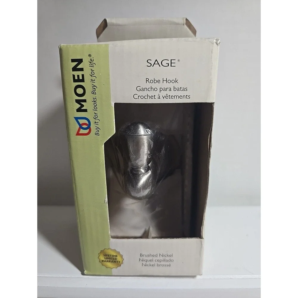 MOEN SAGE Single Robe‎ Hook DN6803BN Brushed Nickel